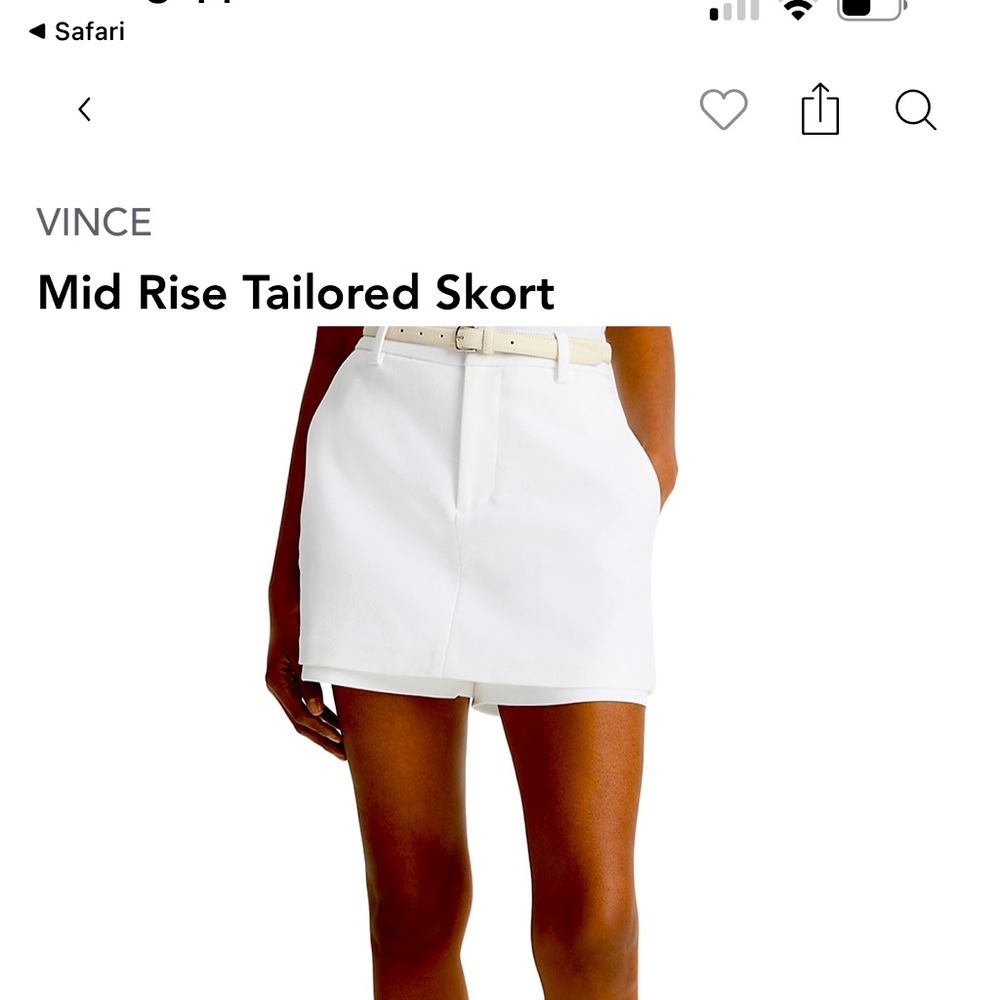 Vince white skirt excellent condition